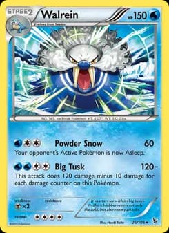 Walrein card in English