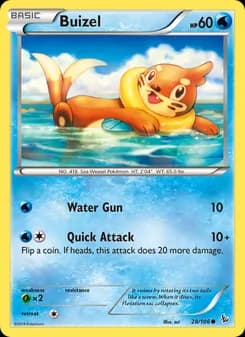 Buizel card in English