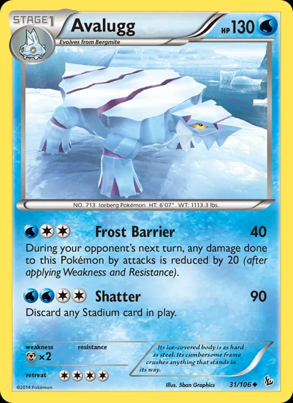 Avalugg card in English