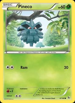Pineco card in English