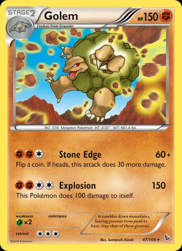 Golem card in English