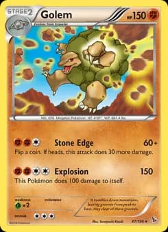 Golem card in English