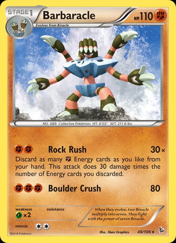 Barbaracle card in English