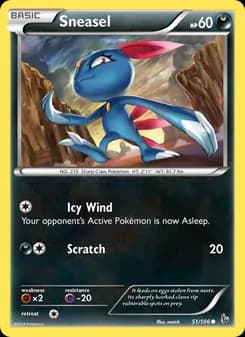 Sneasel card in English