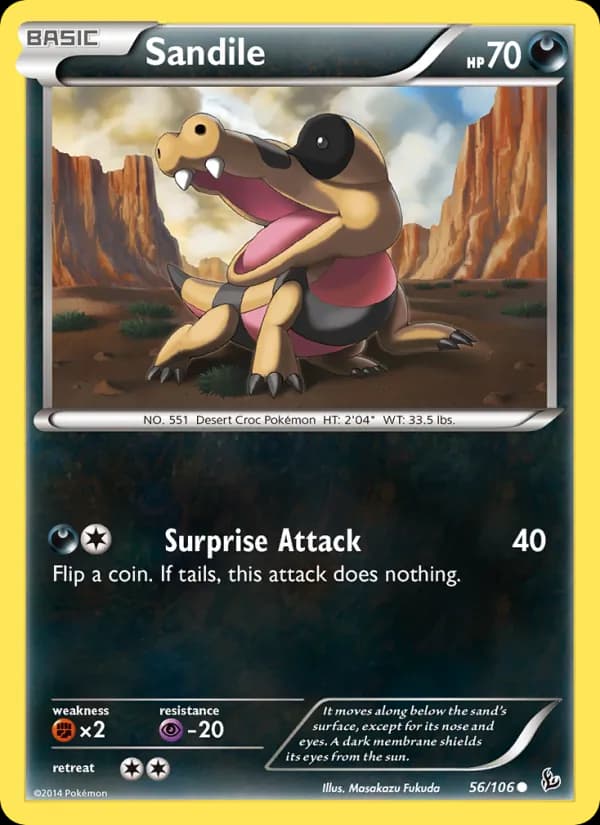 Sandile card in English