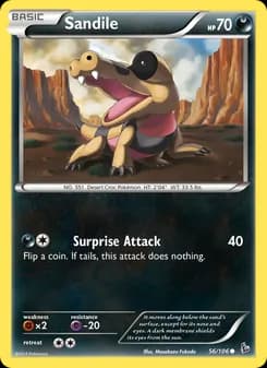 Sandile card in English