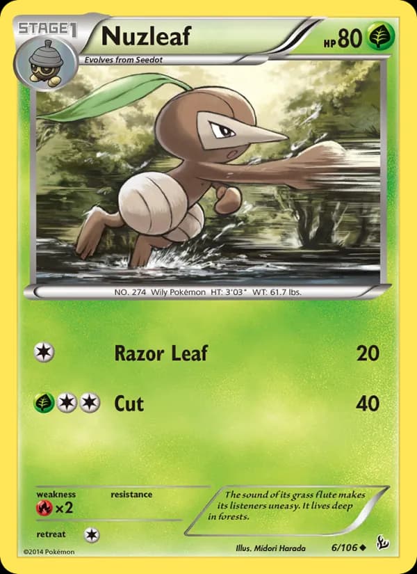 Nuzleaf card in English