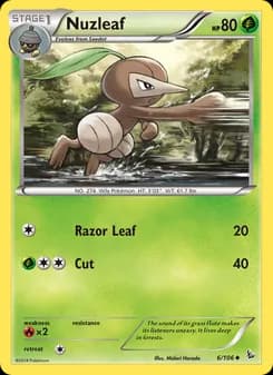 Nuzleaf card in English