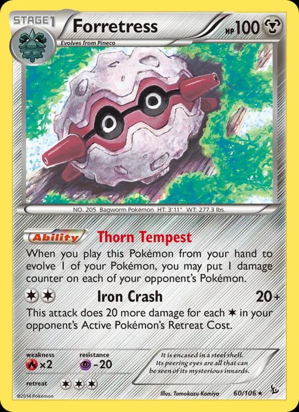 Forretress card in English