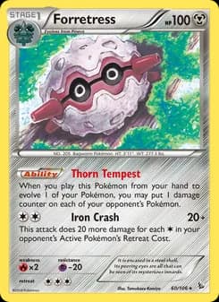 Forretress card in English
