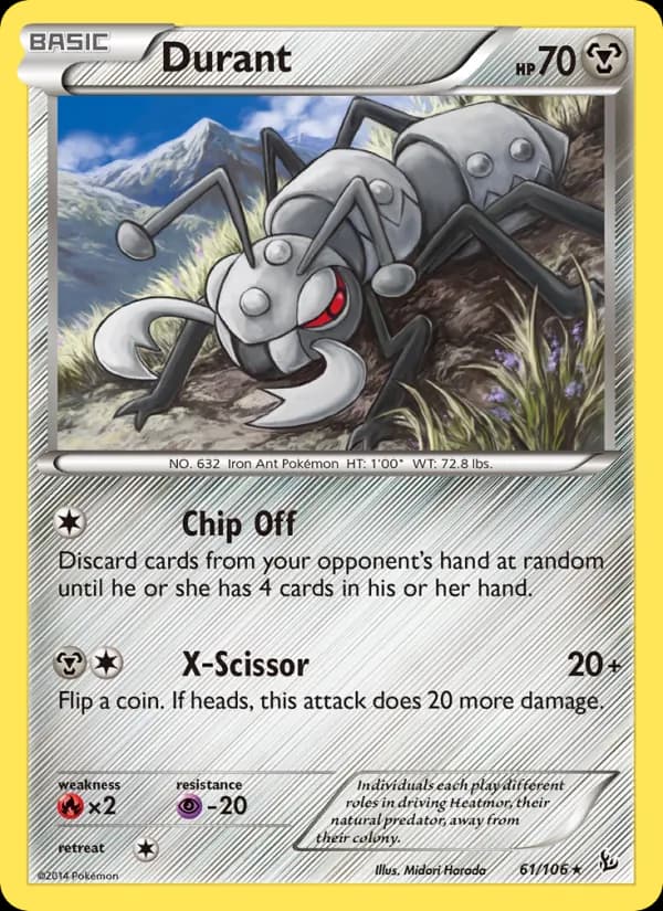 Durant card in English
