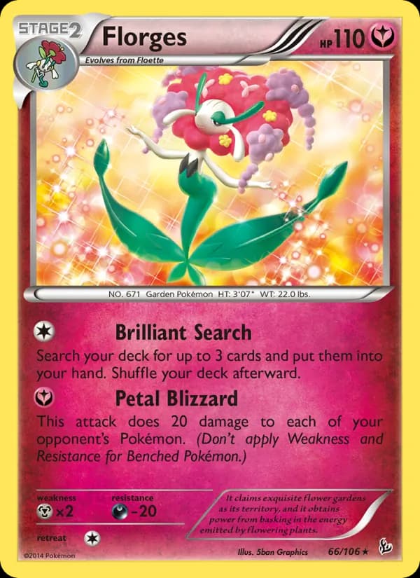 Florges card in English