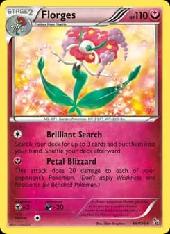 Florges card in English