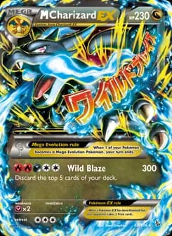 M Charizard EX card in English