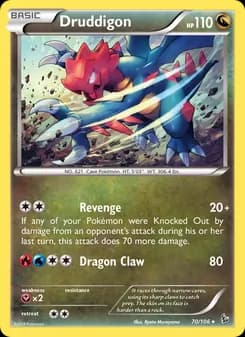 Druddigon card in English