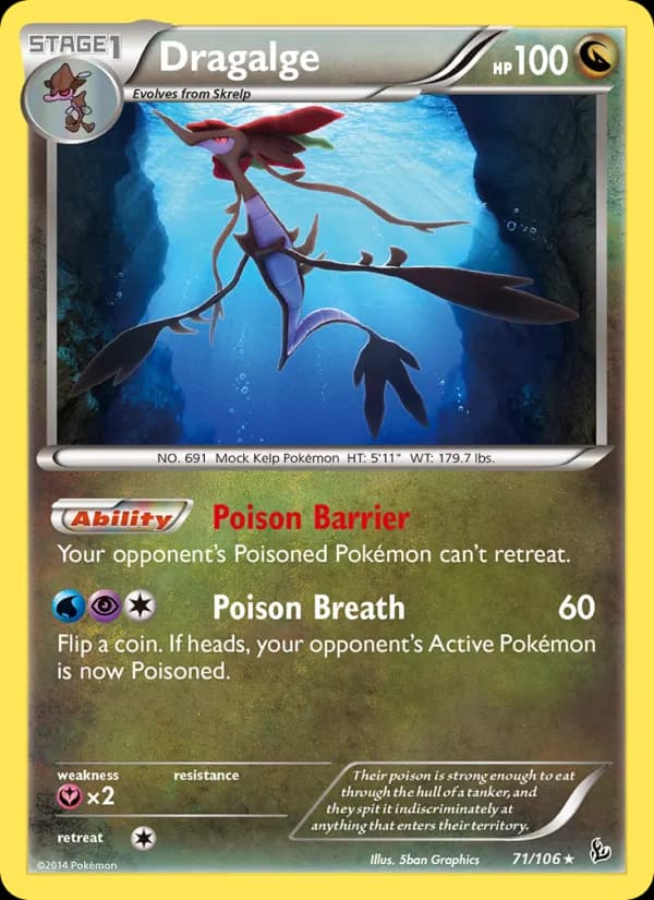 Dragalge card in English