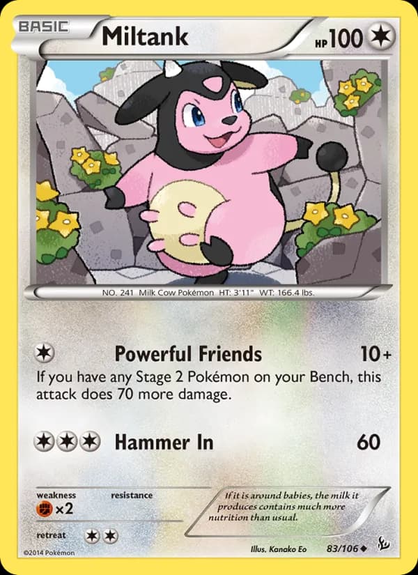 Miltank card in English