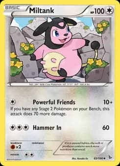 Miltank card in English