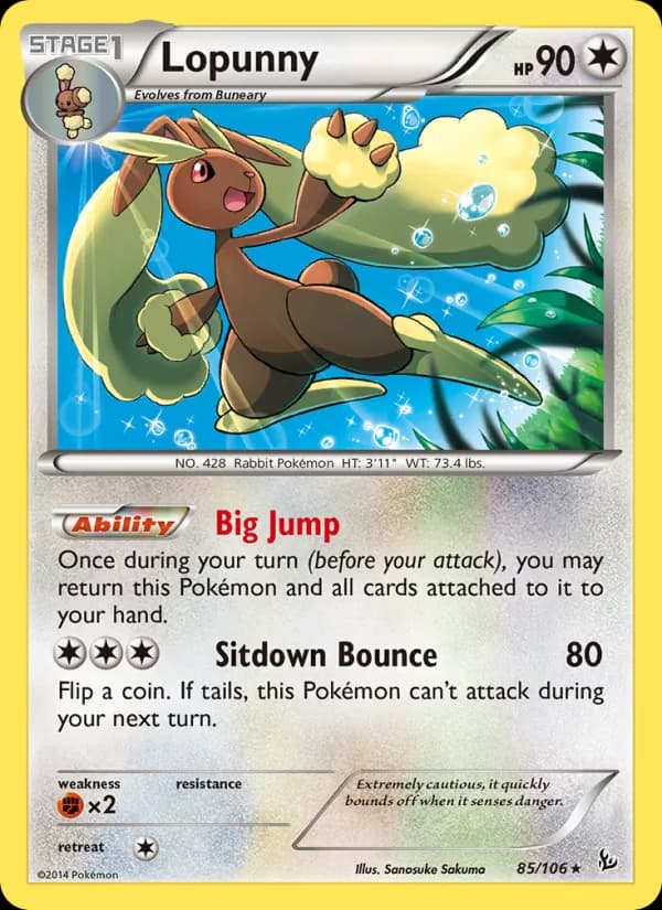 Lopunny card in English