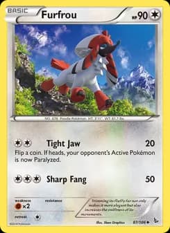 Furfrou card in English