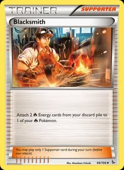 Blacksmith card in English