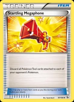 Startling Megaphone card in English