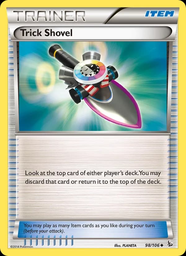 Trick Shovel card in English