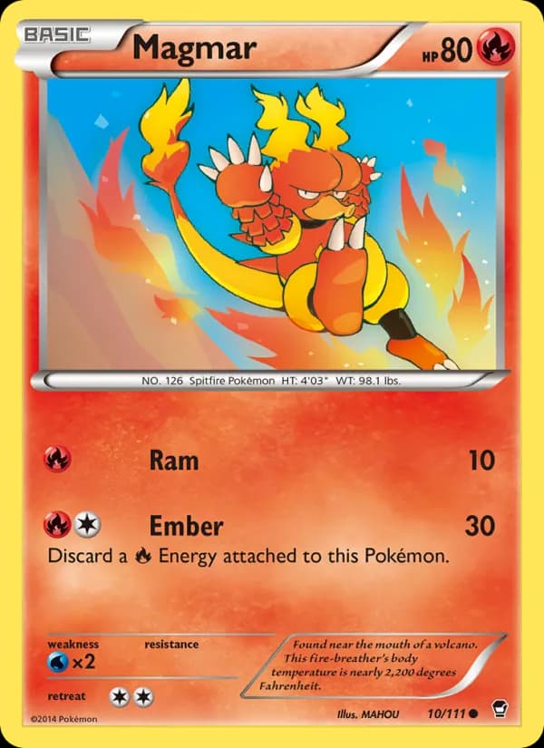 Magmar card in English