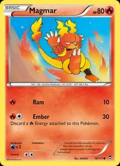 Magmar card in English