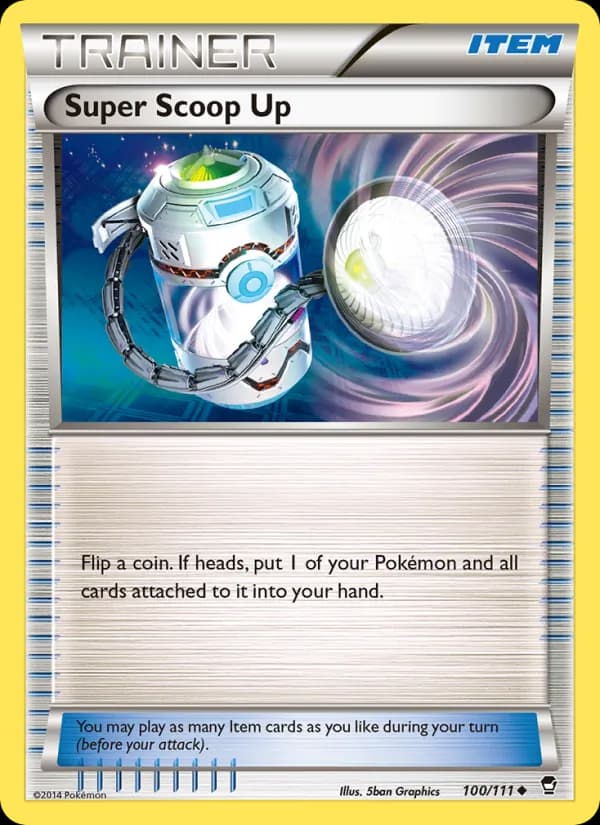 Super Scoop Up card in English