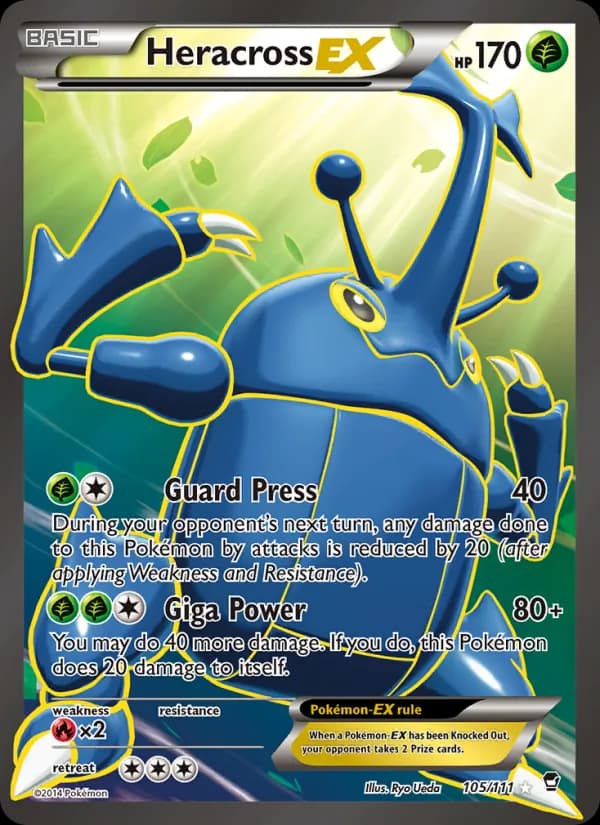 Heracross EX card in English