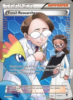 Fossil Researcher card in English