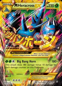 M Heracross EX card in English