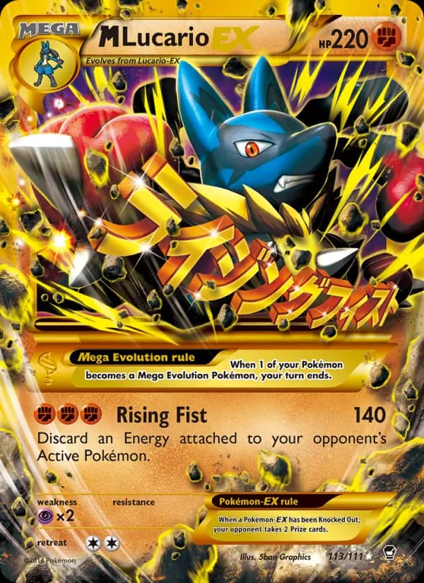 M Lucario EX card in English
