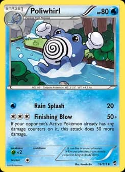 Poliwhirl card in English