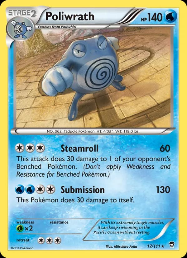 Poliwrath card in English
