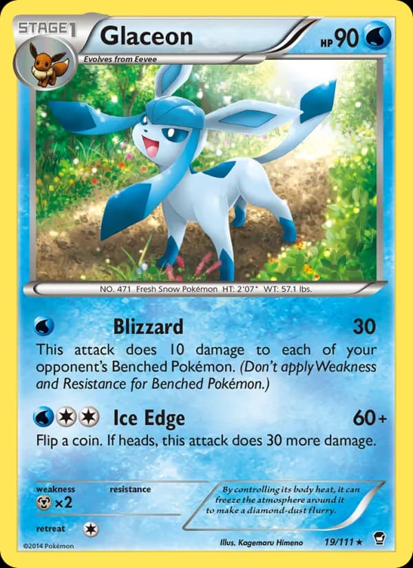 Glaceon card in English