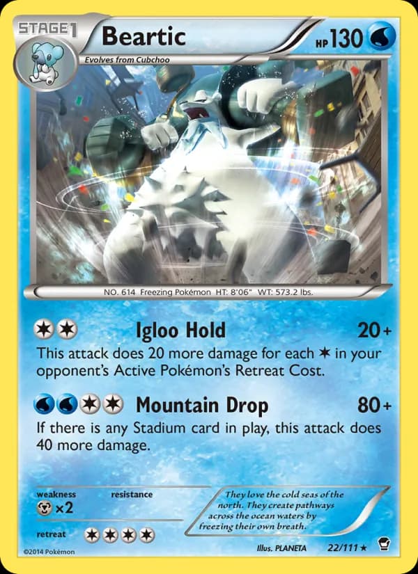 Beartic card in English