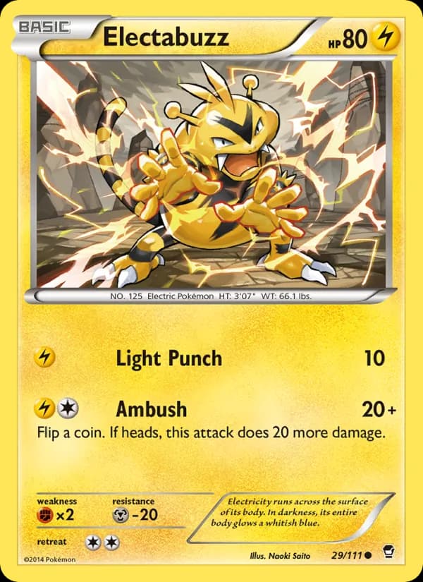 Electabuzz card in English