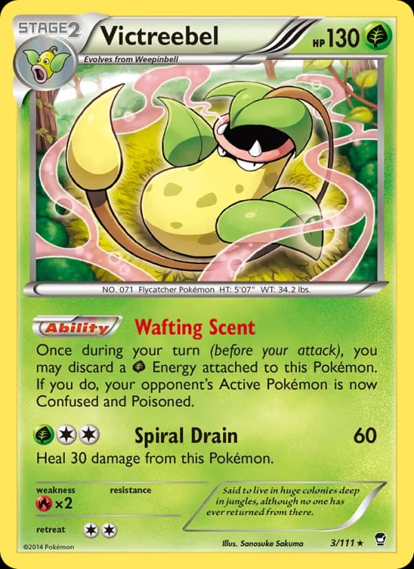 Victreebel card in English