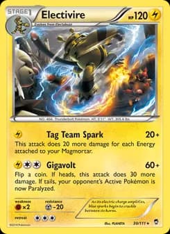 Electivire card in English