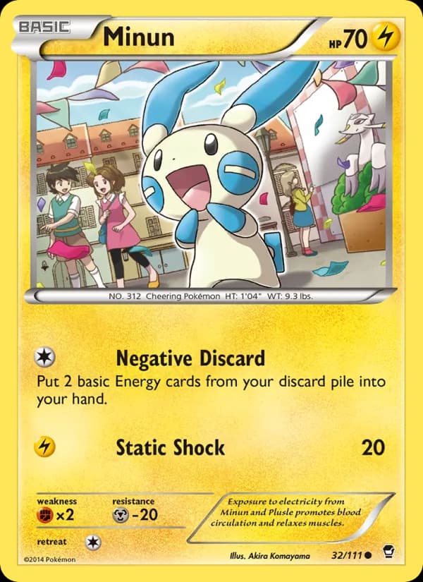 Minun card in English