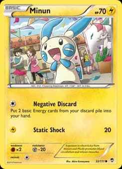 Minun card in English