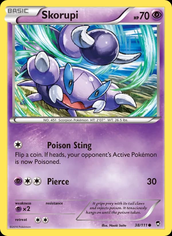 Skorupi card in English