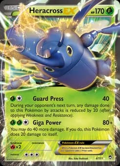 Heracross EX card in English