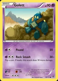 Golett card in English