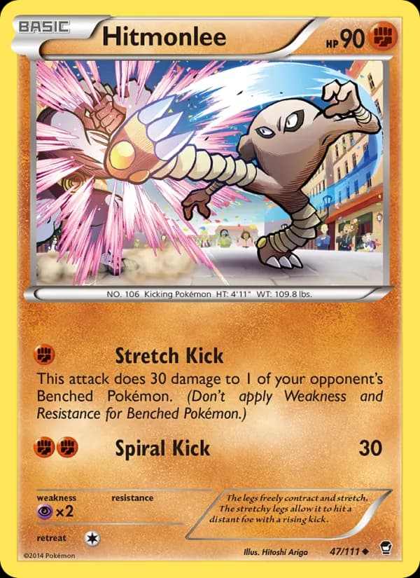 Hitmonlee card in English