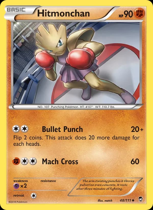 Hitmonchan card in English