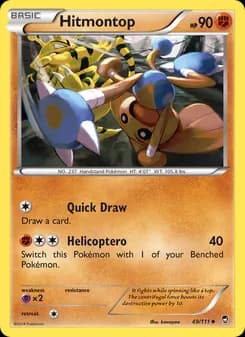 Hitmontop card in English