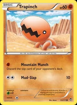 Trapinch card in English